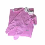 Saída de Maternidade Rosa com Pérolas