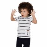 Camisa Infantil Listrada com Bolso Frontal