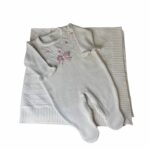 Saída de Maternidade Bege com Laço