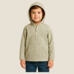 Camisa Xadrez Infantil Com Capuz