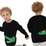 Camisa Preta Jacaré Manga Longa