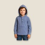 Camisa Xadrez Infantil Com Capuz