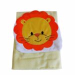 Toalha Felpuda Forrada Bichinho Leão