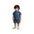 Conjunto Infantil Camisa Polo + Short Azul Marinho - Imagem 3