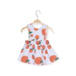 Vestido Jardineira Keko Baby Laranjinhas