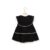 Vestido Keko Baby Preto com Detalhes Off-Whit