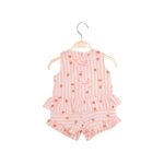 Conjunto Infantil Listrado com Babado