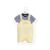 Conjunto Infantil Jardineira Amarela + Camiseta Listrada - Imagem 3