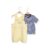 Conjunto Infantil Jardineira Amarela + Camiseta Listrada - Imagem 2