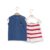 Conjunto Infantil Regata Azul + Short Listrado Vermelho e Branco - Imagem 2