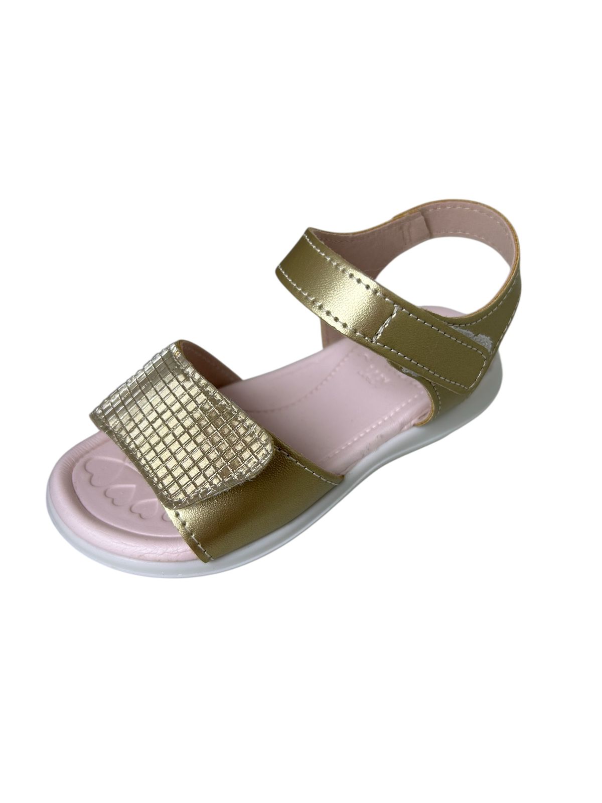 WhatsApp Image 2025-09-18 at 16.01.48 Sandália Pampili dourada e rosa - Imagem 1